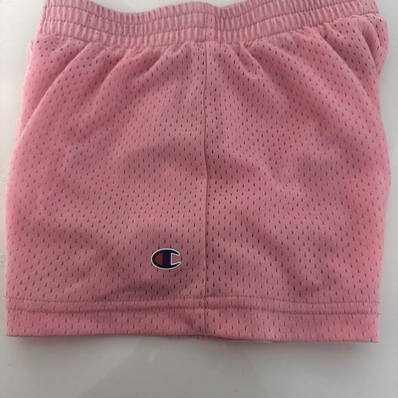 Champion pink  Mesh Lined girls Shorts size 6 kids play wear pink shorts new - Picture 3 of 5